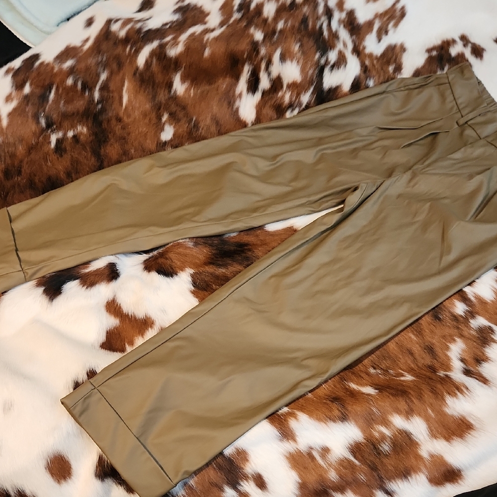 Zenana Tan Relaxed Fit Pants Sz MED